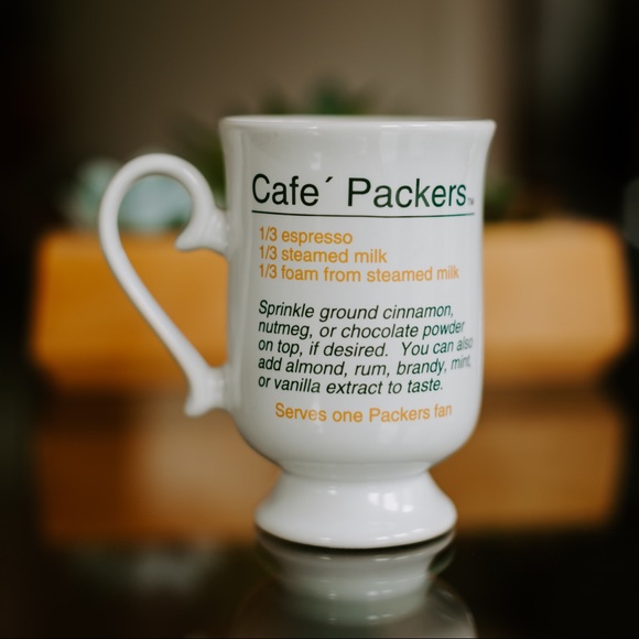 Vintage NFL Green Bay Packers Cafe Mug - Picture 3 of 4